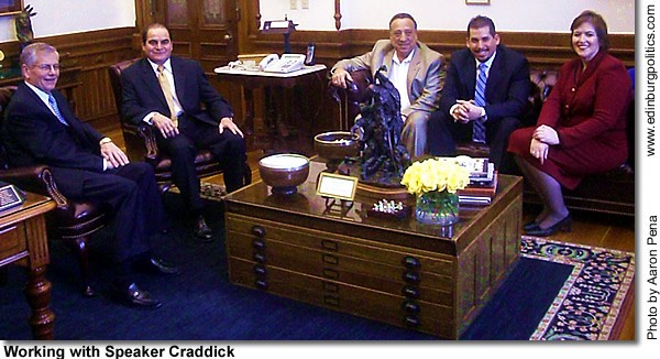 Edinburg honored by Texas Legislature - Titans of the Texas Legislature Working with Craddick