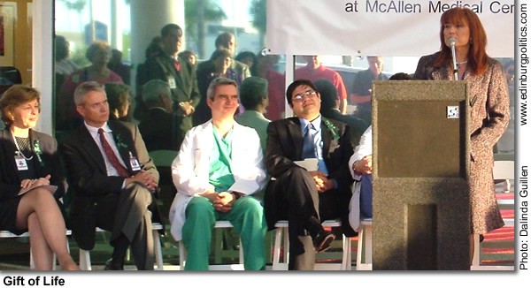 Work on Women's Center boosts Edinburg construction to $42.7 million in January 2007 - Titans of the Texas Legislature giftoflife.jpg