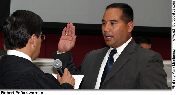 Rep. Peña reportedly leaning against reelection bid - Titans of the Texas Legislature robertpenaswornin.jpg