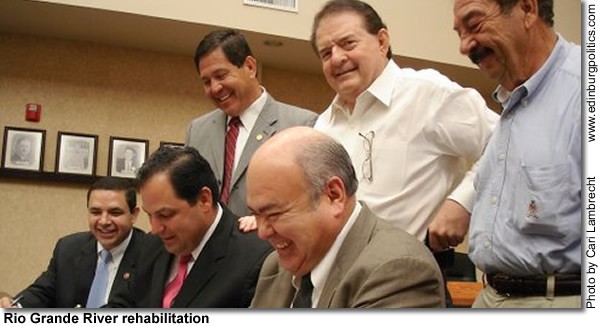 Edinburg lawmakers say "border wall" doesn't tackle real border security needs - Titans of the Texas Legislature riverrehab.jpg