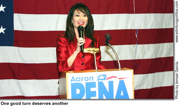 Judge Susan Criss launches Internet fundraising effort for TV spots against Republican high court - Titans of the Texas Legislature onegoodturn.jpg