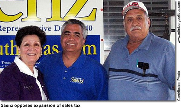 Edinburg school board, by a 4-3 margin, increases power, changes election date from May to November - Titans of the Texas Legislature saenzopposestax.jpg