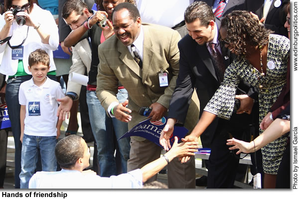 Sen. Obama, who has risen against all odds, urges thousands in South Texas to do the same - Titans of the Texas Legislature 20080222a3.jpg
